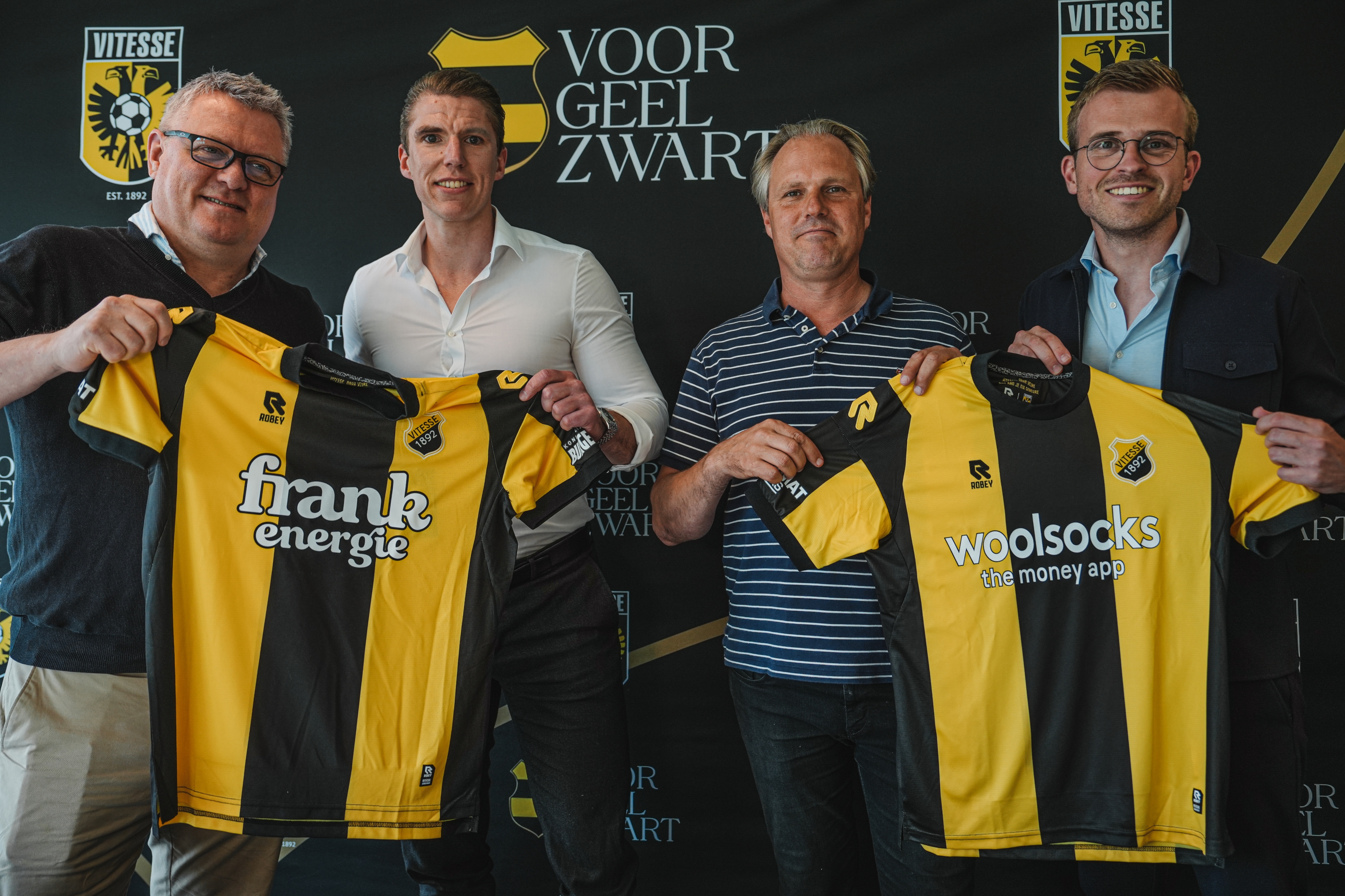 Woolsocks – The Money App en Frank Energie komende drie seizoenen nieuwe hoofdsponsoren van Vitesse