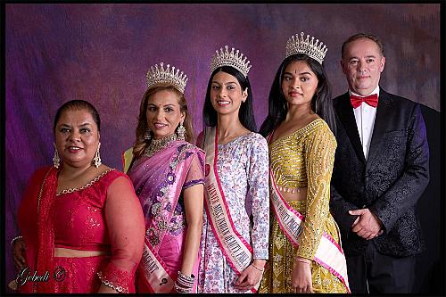 Nederlandse afvaardiging bij Miss India Worldwide in Mumbai