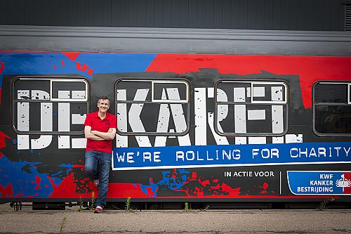 Rockende charitytrein De Karel gaat door Nederland