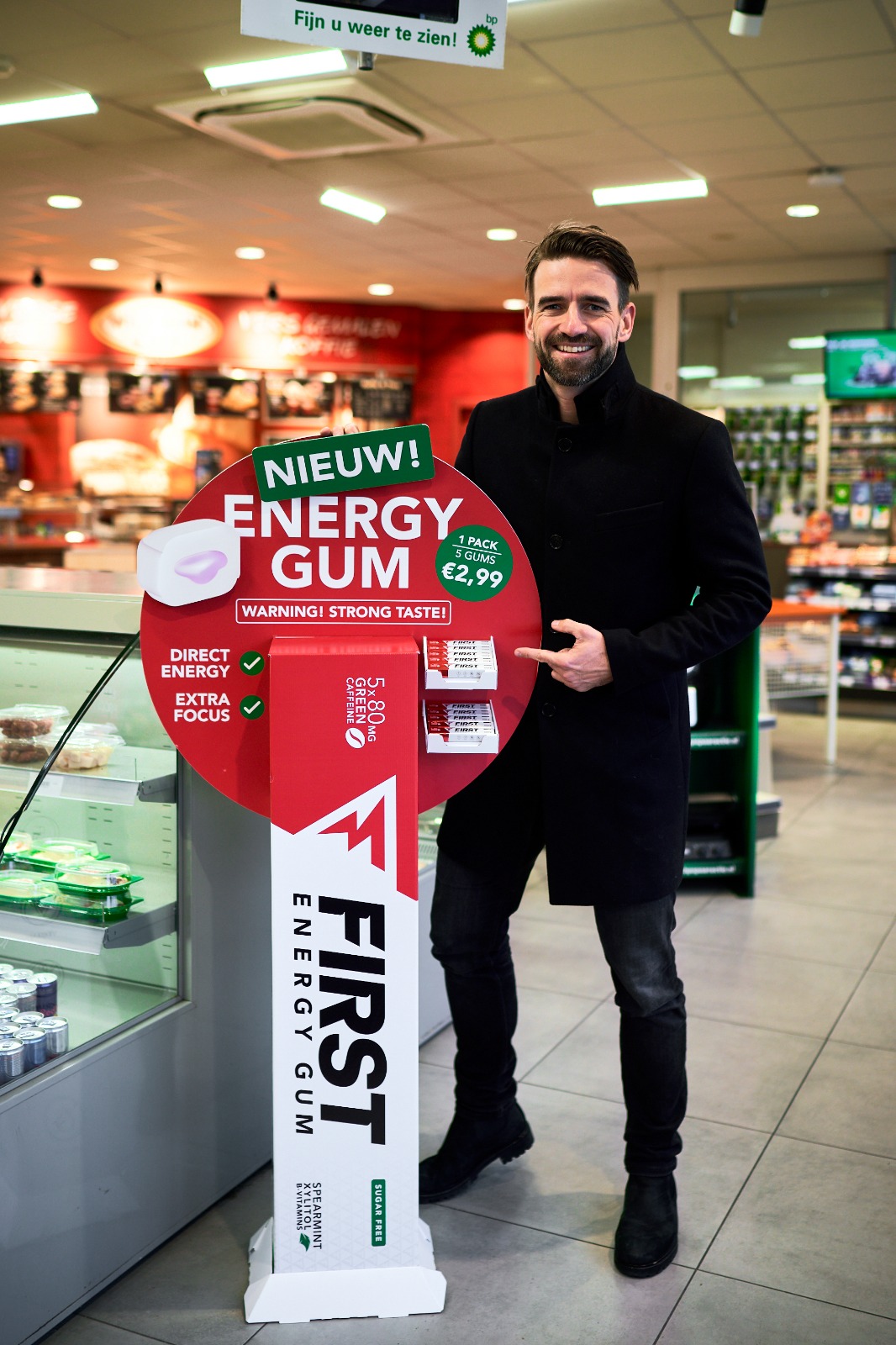 ENERGY GUM MARK TUITERT VEROVERT NUMMER 3 POSITIE IN HET KAUWGOM SCHAP